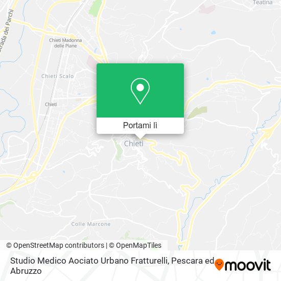 Mappa Studio Medico Aociato Urbano Fratturelli