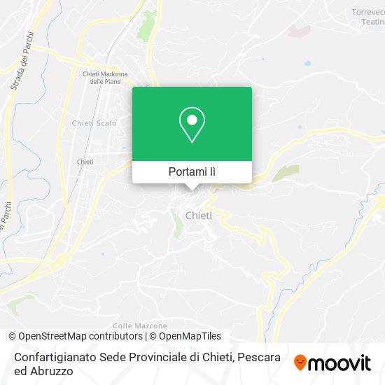 Mappa Confartigianato Sede Provinciale di Chieti