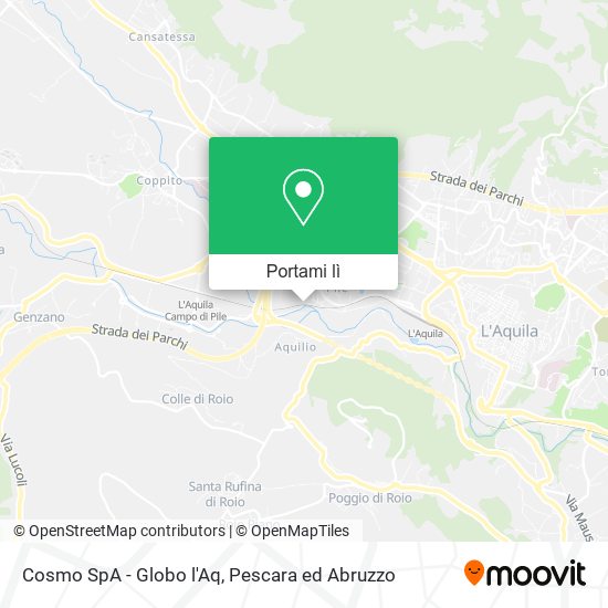 Mappa Cosmo SpA - Globo l'Aq