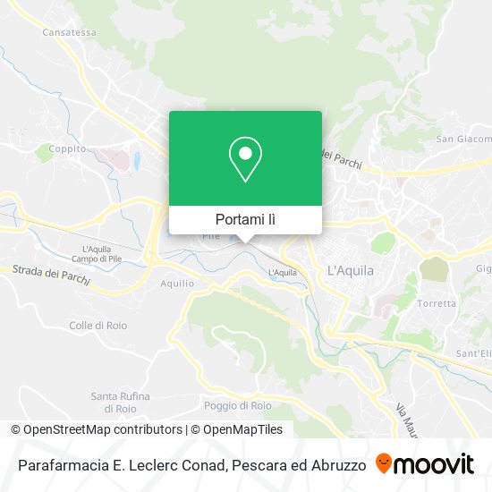 Mappa Parafarmacia E. Leclerc Conad