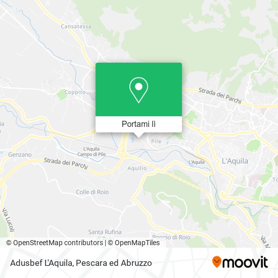 Mappa Adusbef L'Aquila