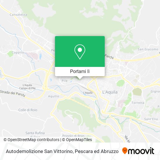 Mappa Autodemolizione San Vittorino
