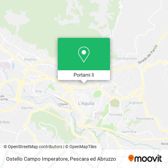 Mappa Ostello Campo Imperatore