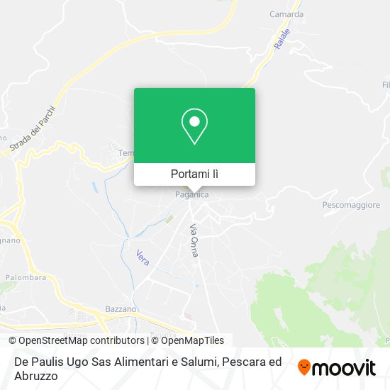 Mappa De Paulis Ugo Sas Alimentari e Salumi