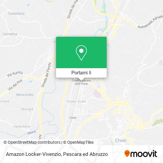 Mappa Amazon Locker-Vivenzio