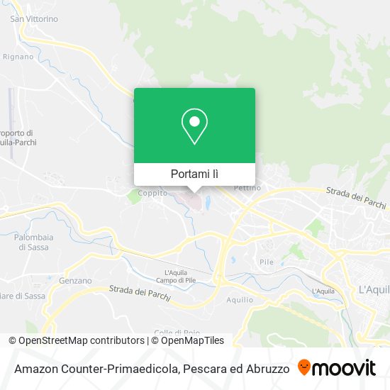 Mappa Amazon Counter-Primaedicola