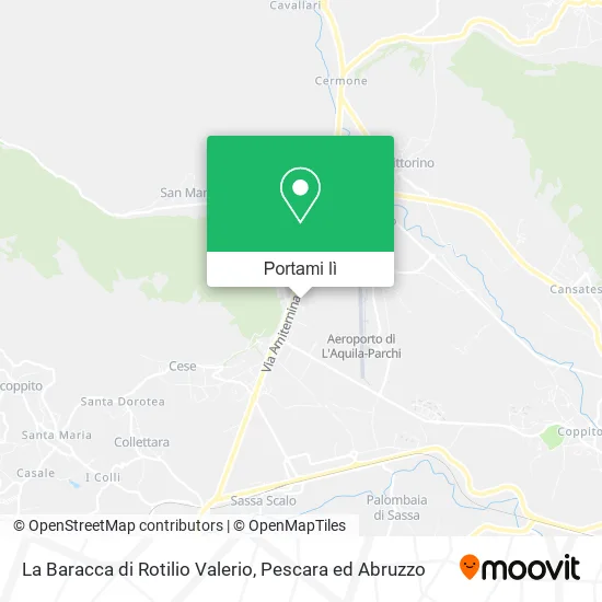 Mappa La Baracca di Rotilio Valerio