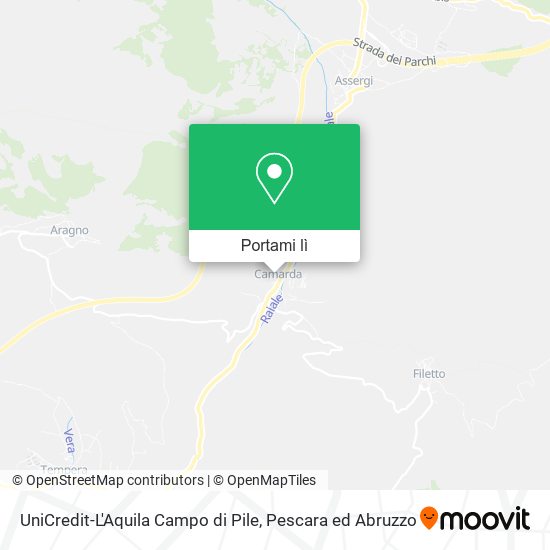 Mappa UniCredit-L'Aquila Campo di Pile