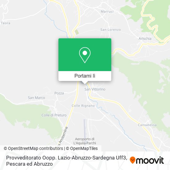Mappa Provveditorato Oopp. Lazio-Abruzzo-Sardegna Uff3