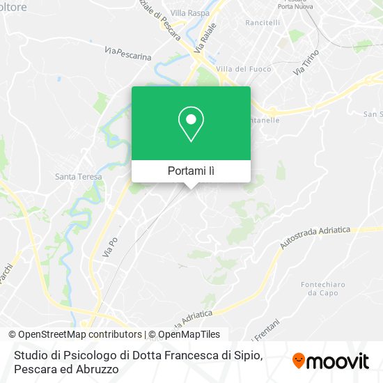 Mappa Studio di Psicologo di Dotta Francesca di Sipio