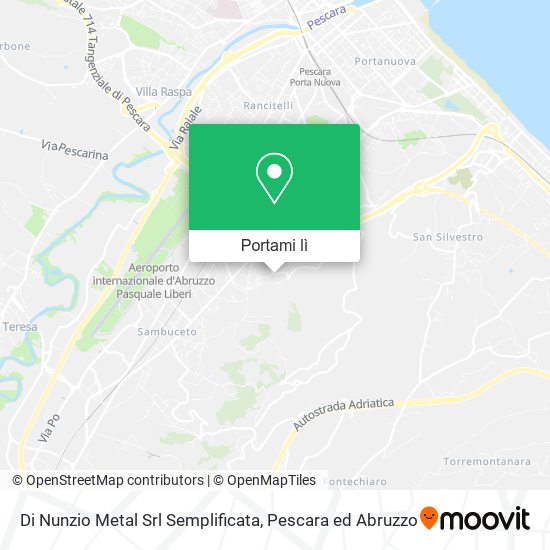 Mappa Di Nunzio Metal Srl Semplificata