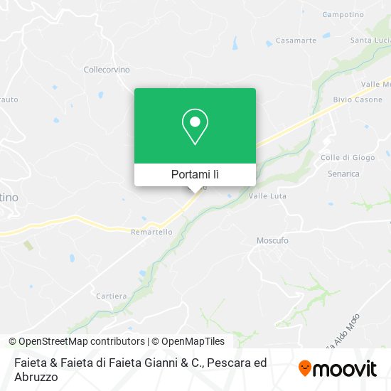Mappa Faieta & Faieta di Faieta Gianni & C.