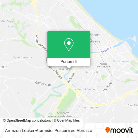Mappa Amazon Locker-Atanasio