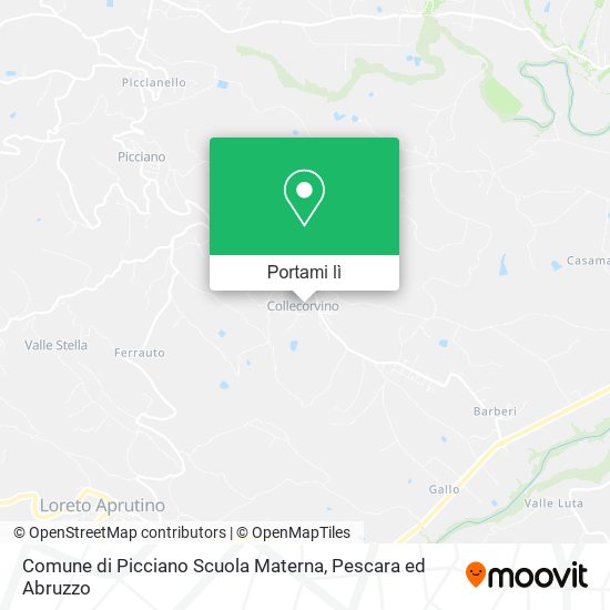 Mappa Comune di Picciano Scuola Materna