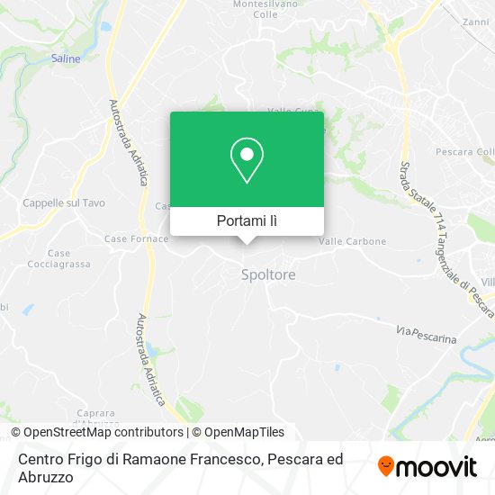 Mappa Centro Frigo di Ramaone Francesco