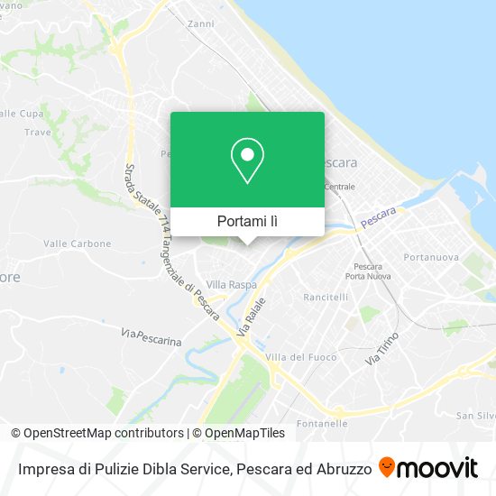 Mappa Impresa di Pulizie Dibla Service