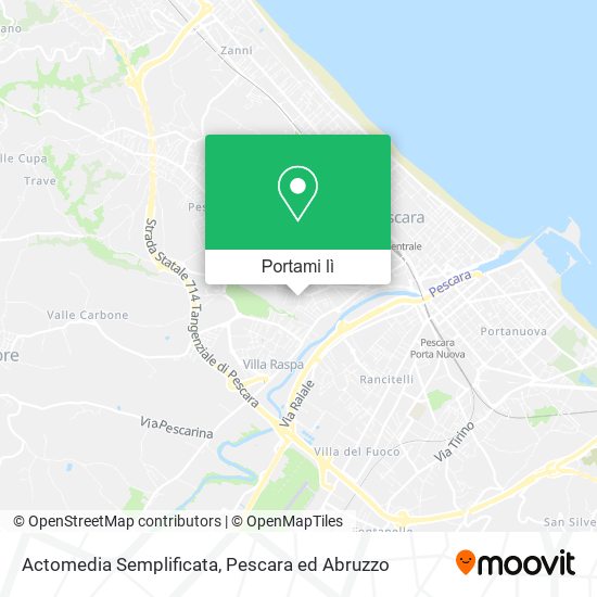 Mappa Actomedia Semplificata