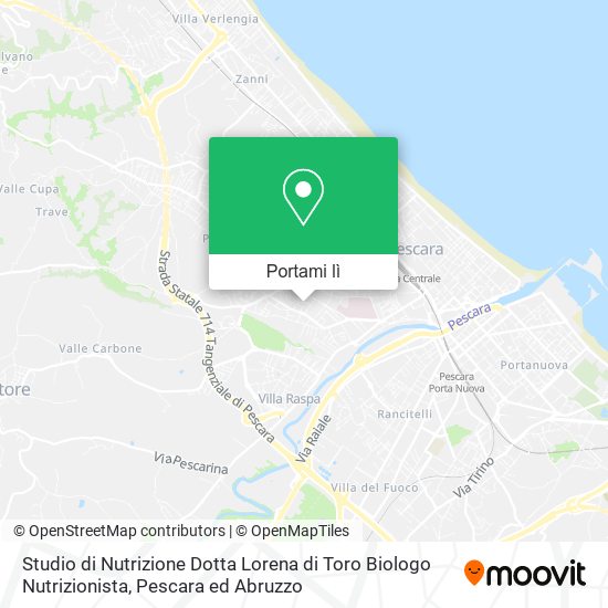 Mappa Studio di Nutrizione Dotta Lorena di Toro Biologo Nutrizionista