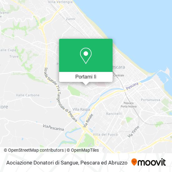 Mappa Aociazione Donatori di Sangue