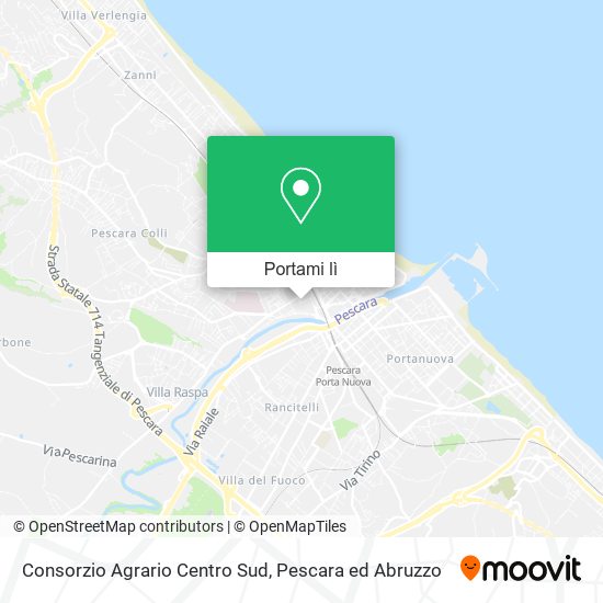 Mappa Consorzio Agrario Centro Sud