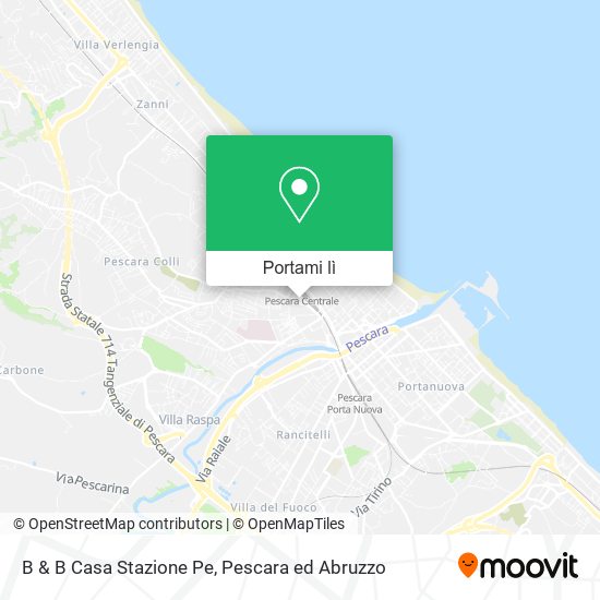 Mappa B & B Casa Stazione Pe