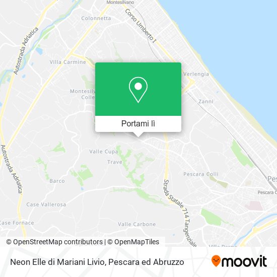 Mappa Neon Elle di Mariani Livio