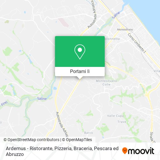 Mappa Ardemus - Ristorante, Pizzeria, Braceria