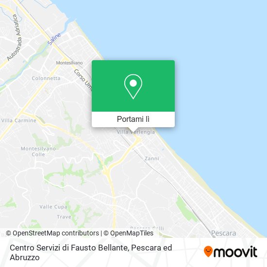 Mappa Centro Servizi di Fausto Bellante