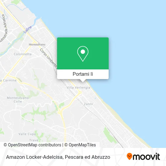 Mappa Amazon Locker-Adelcisa