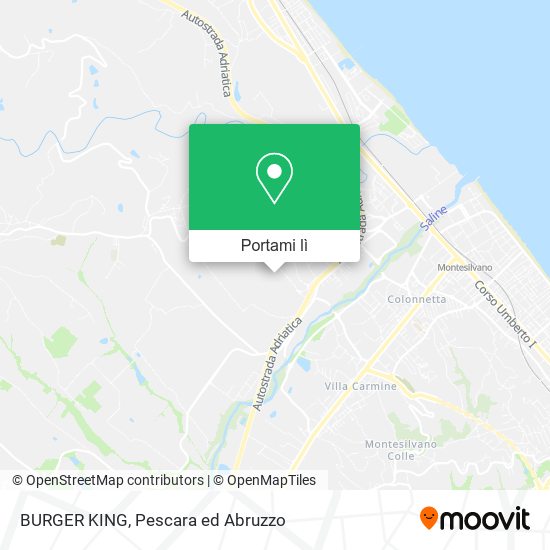 Mappa BURGER KING