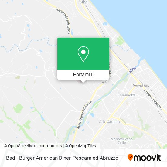 Mappa Bad - Burger American Diner