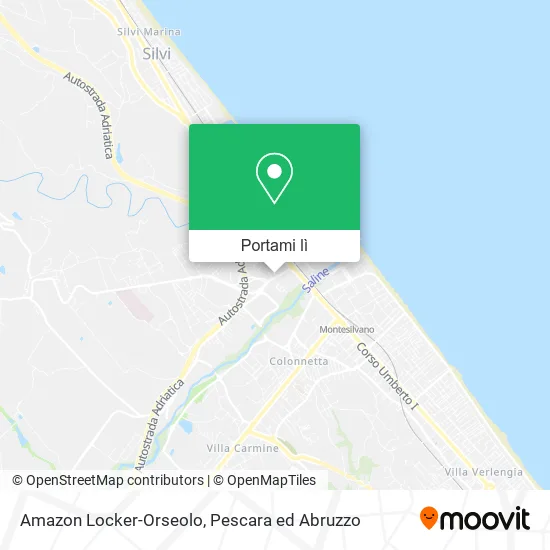 Mappa Amazon Locker-Orseolo
