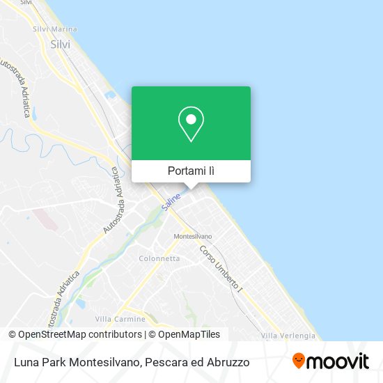 Mappa Luna Park Montesilvano