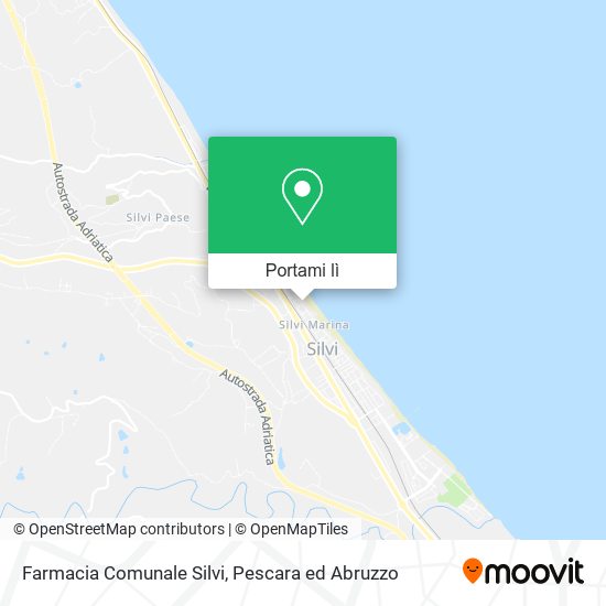 Mappa Farmacia Comunale Silvi