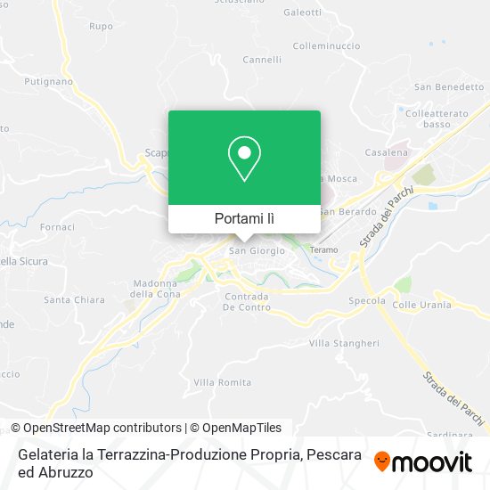 Mappa Gelateria la Terrazzina-Produzione Propria