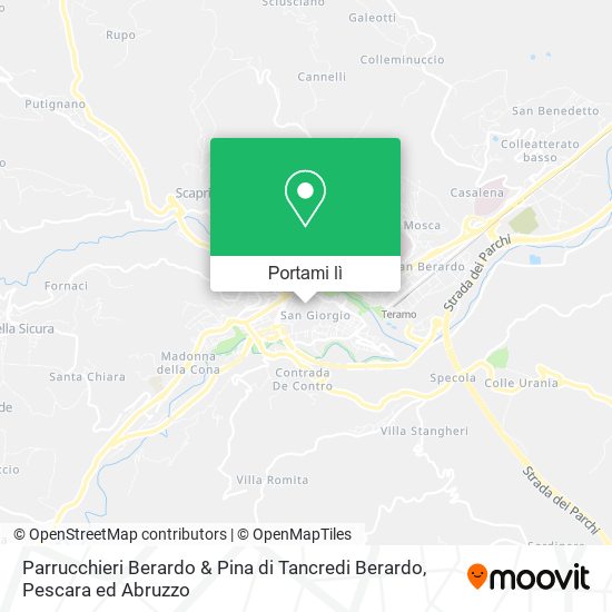 Mappa Parrucchieri Berardo & Pina di Tancredi Berardo