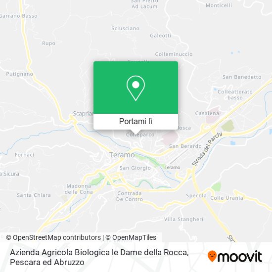 Mappa Azienda Agricola Biologica le Dame della Rocca