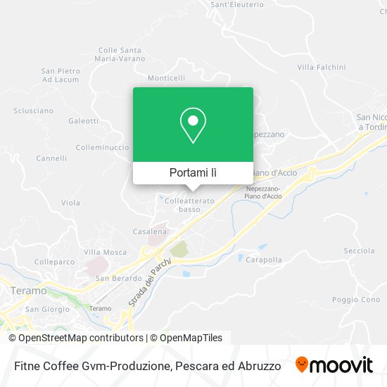 Mappa Fitne Coffee Gvm-Produzione