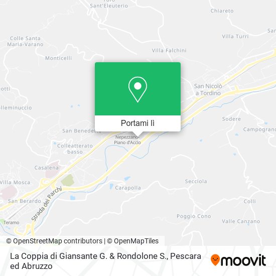 Mappa La Coppia di Giansante G. & Rondolone S.