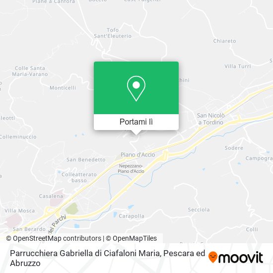 Mappa Parrucchiera Gabriella di Ciafaloni Maria