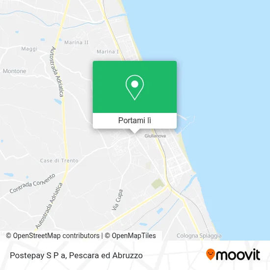 Mappa Postepay S P a