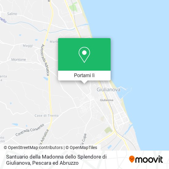 Mappa Santuario della Madonna dello Splendore di Giulianova