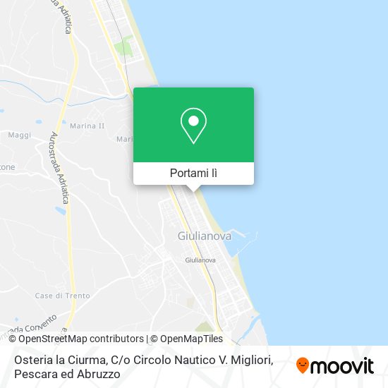 Mappa Osteria la Ciurma, C / o Circolo Nautico V. Migliori