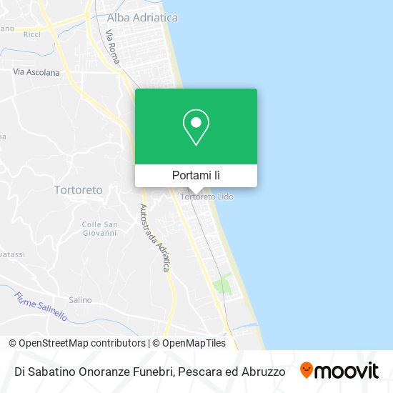 Mappa Di Sabatino Onoranze Funebri