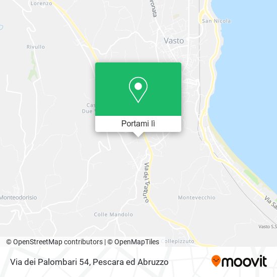 Mappa Via dei Palombari  54