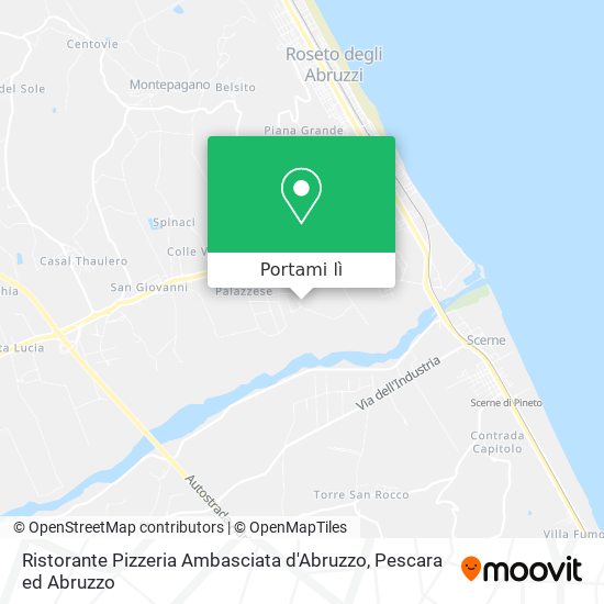 Mappa Ristorante Pizzeria Ambasciata d'Abruzzo