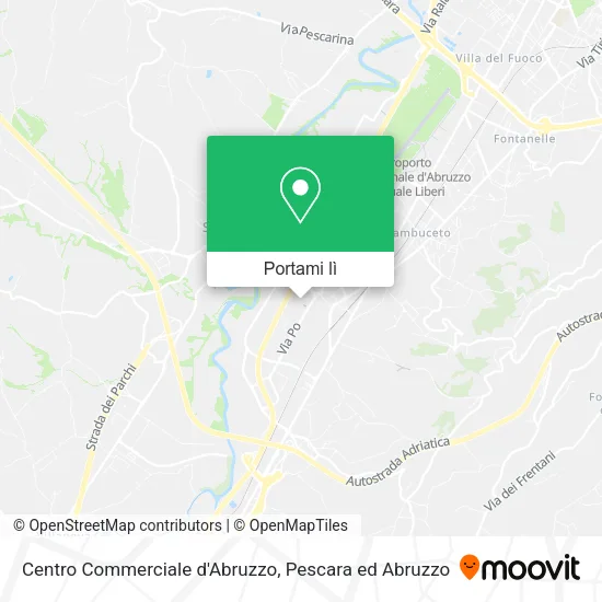 Mappa Centro Commerciale d'Abruzzo