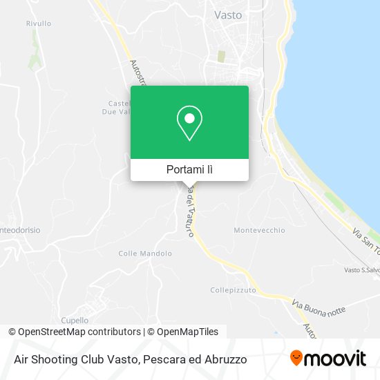 Mappa Air Shooting Club Vasto