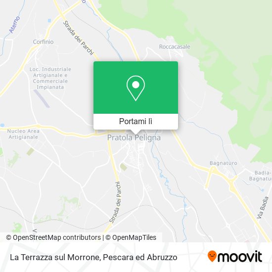 Mappa La Terrazza sul Morrone