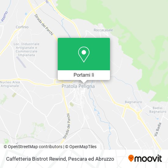 Mappa Caffetteria Bistrot Rewind